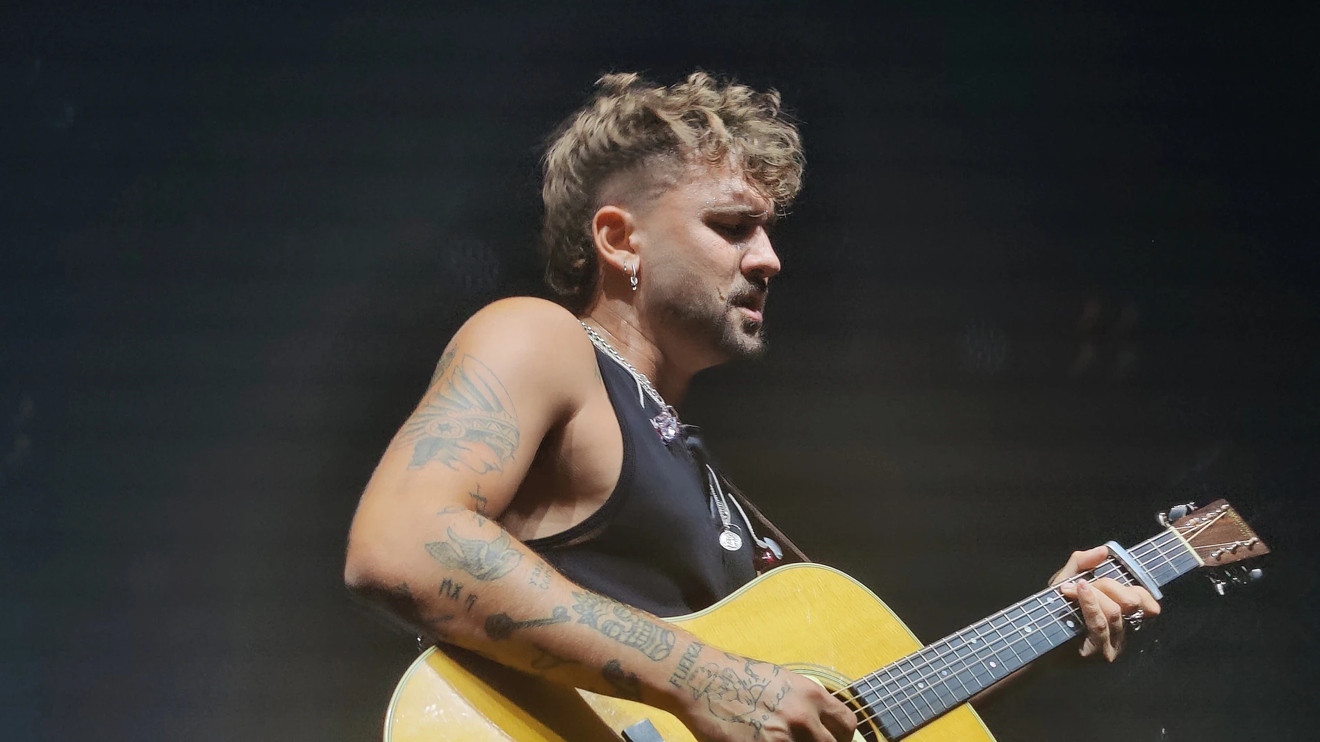 Dani Fernández en The Music Station de Madrid Dani Fernández en The Music Station de Madrid