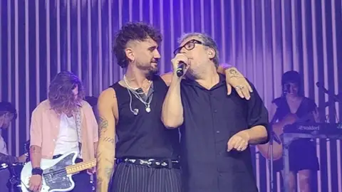 Dani Fernández e Iván Ferreiro en The Music Station Dani Fernández e Iván Ferreiro en The Music Station