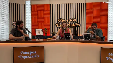 Gorka Otxoa, con Eva Soriano y Nacho García en Cuerpos especiales. Gorka Otxoa, con Eva Soriano y Nacho García en Cuerpos especiales.