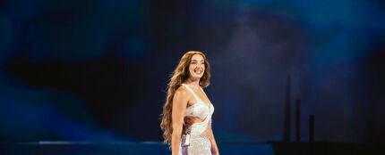 Lola Índigo, durante el concierto del sábado 21 de junio de 2025 en Sevilla.