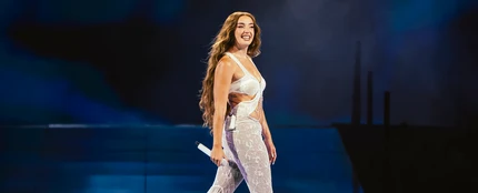 Lola Índigo, durante el concierto del sábado 21 de junio de 2025 en Sevilla. Lola Índigo, durante el concierto del sábado 21 de junio de 2025 en Sevilla.
