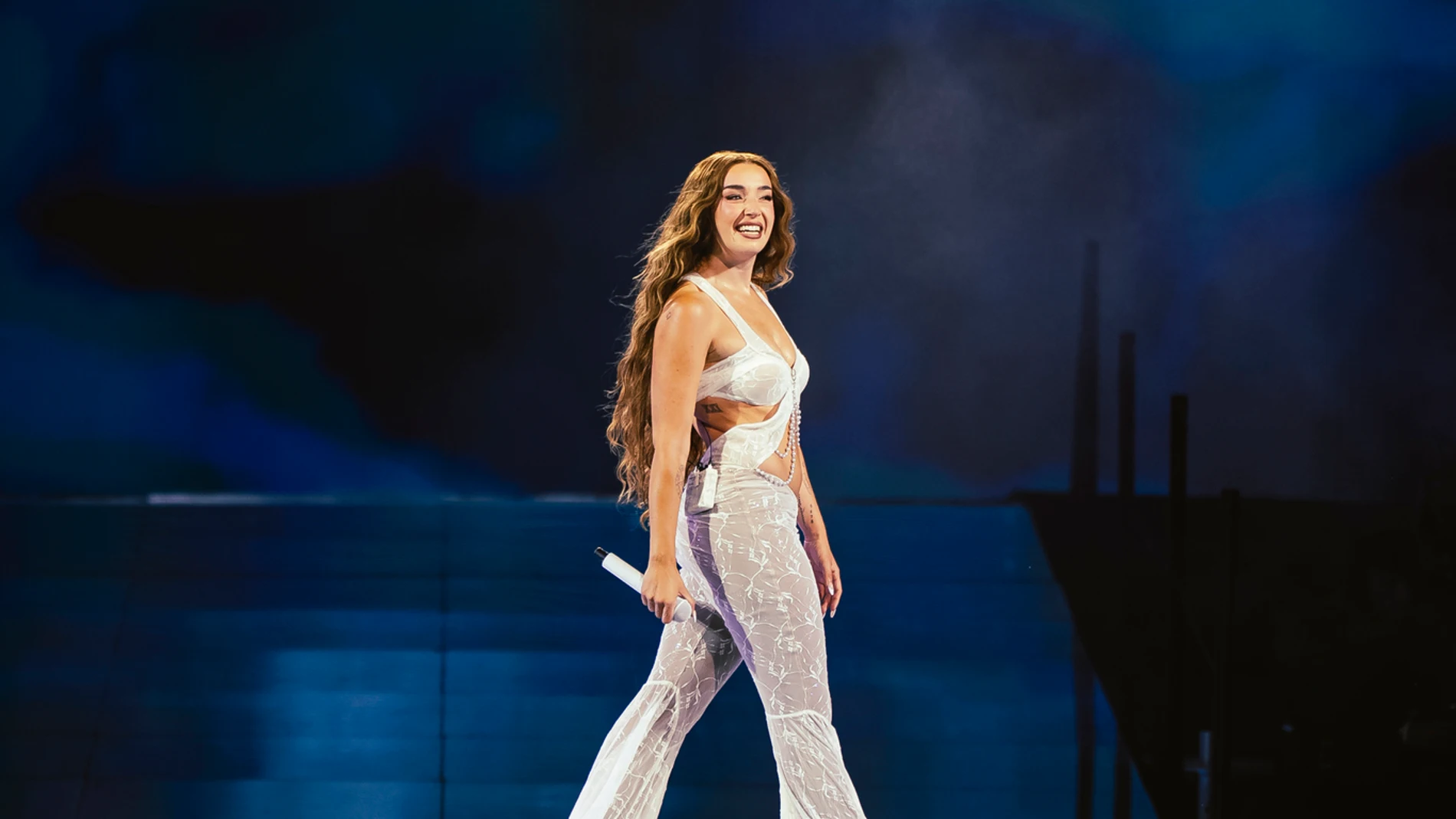 Lola Índigo, durante el concierto del sábado 21 de junio de 2025 en Sevilla. Lola Índigo, durante el concierto del sábado 21 de junio de 2025 en Sevilla.