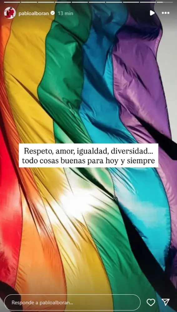 Historia de Instagram de Pablo Alborán Historia de Instagram de Pablo Alborán