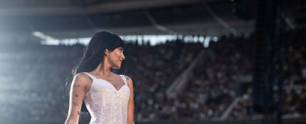 Aitana en el concierto del Metropolitano de Madrid el 31 de julio
