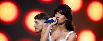 Aitana en el concierto del Estadio Metropolitano el 31 de julio de 2025