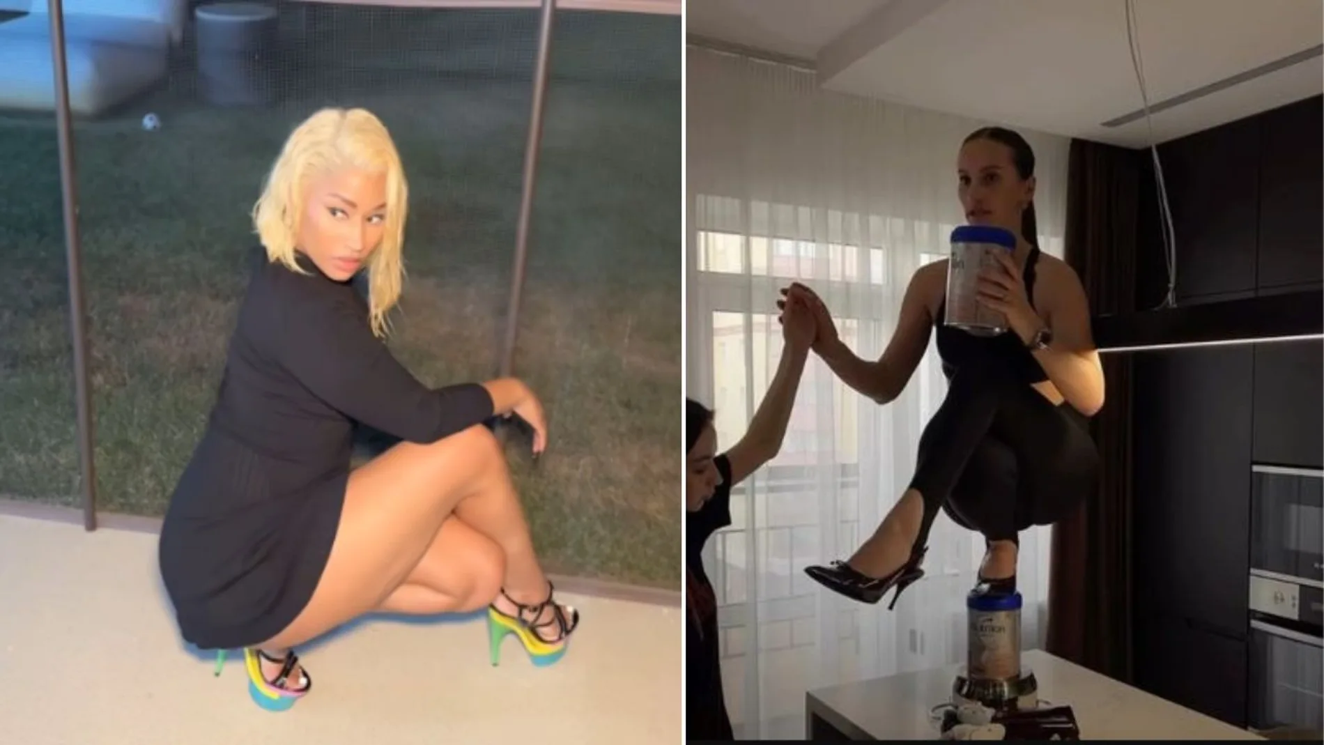 Nicki Minaj y la influencer Marina Vasiuc Nicki Minaj y la influencer Marina Vasiuc