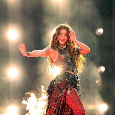 Shakira, en uno de los conciertos de su gira Las Mujeres Ya No Lloran World Tour