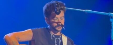 Camilo, durante su concierto en el Festival Costa Feira de Sanxenxo (Pontevedra).
