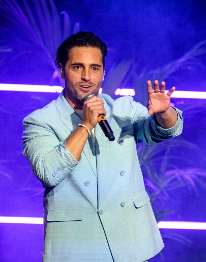 David Bustamante durante un concierto en Madrid. 