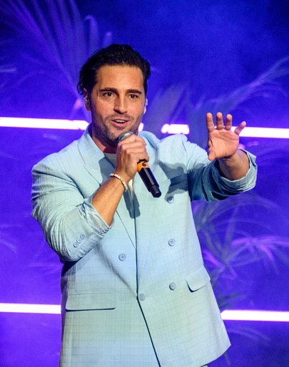 David Bustamante durante un concierto en Madrid. David Bustamante durante un concierto en Madrid.