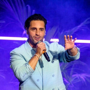 David Bustamante durante un concierto en Madrid. 