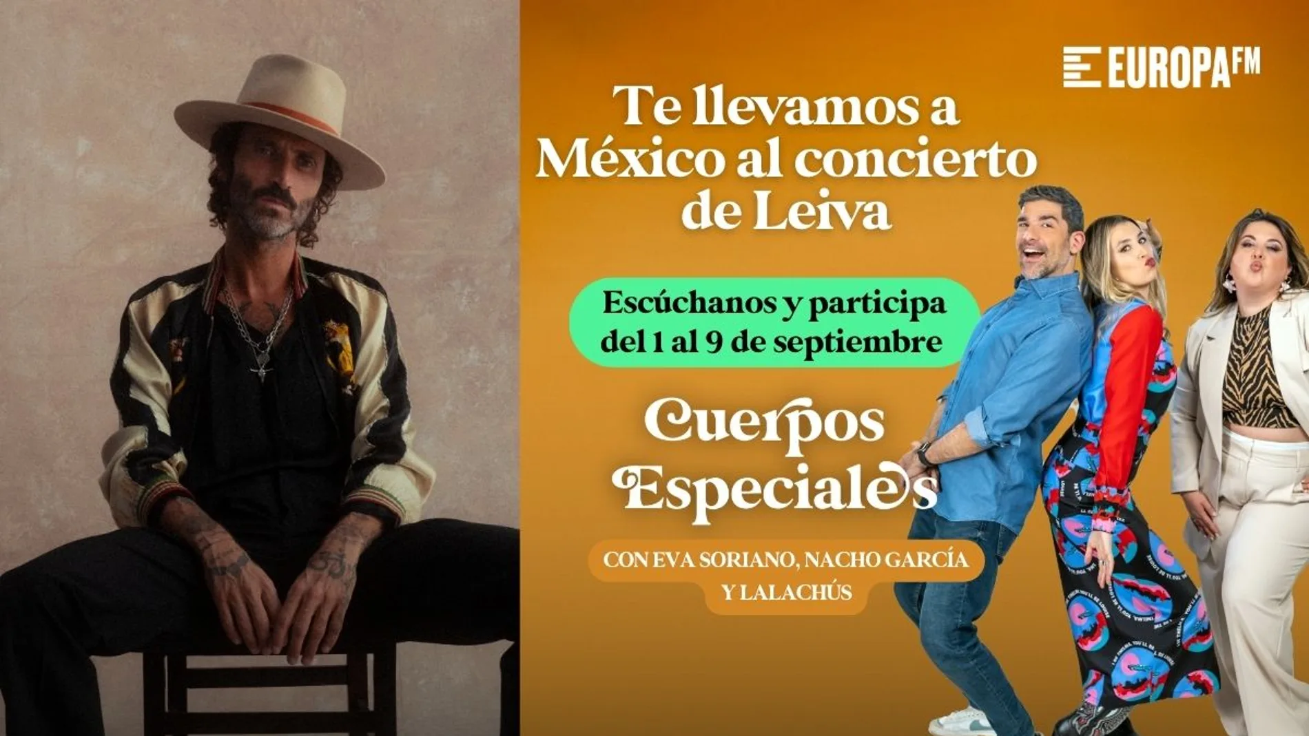 'Cuerpos especiales' te lleva al concierto de Leiva en Ciudad de México 'Cuerpos especiales' te lleva al concierto de Leiva en Ciudad de México