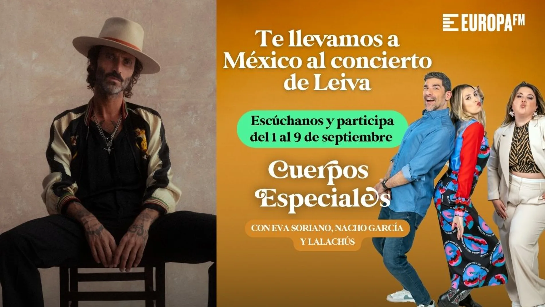 'Cuerpos especiales' te lleva al concierto de Leiva en Ciudad de México 'Cuerpos especiales' te lleva al concierto de Leiva en Ciudad de México