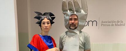 Eva Soriano y Nacho García disfrazados en Cuerpos especiales