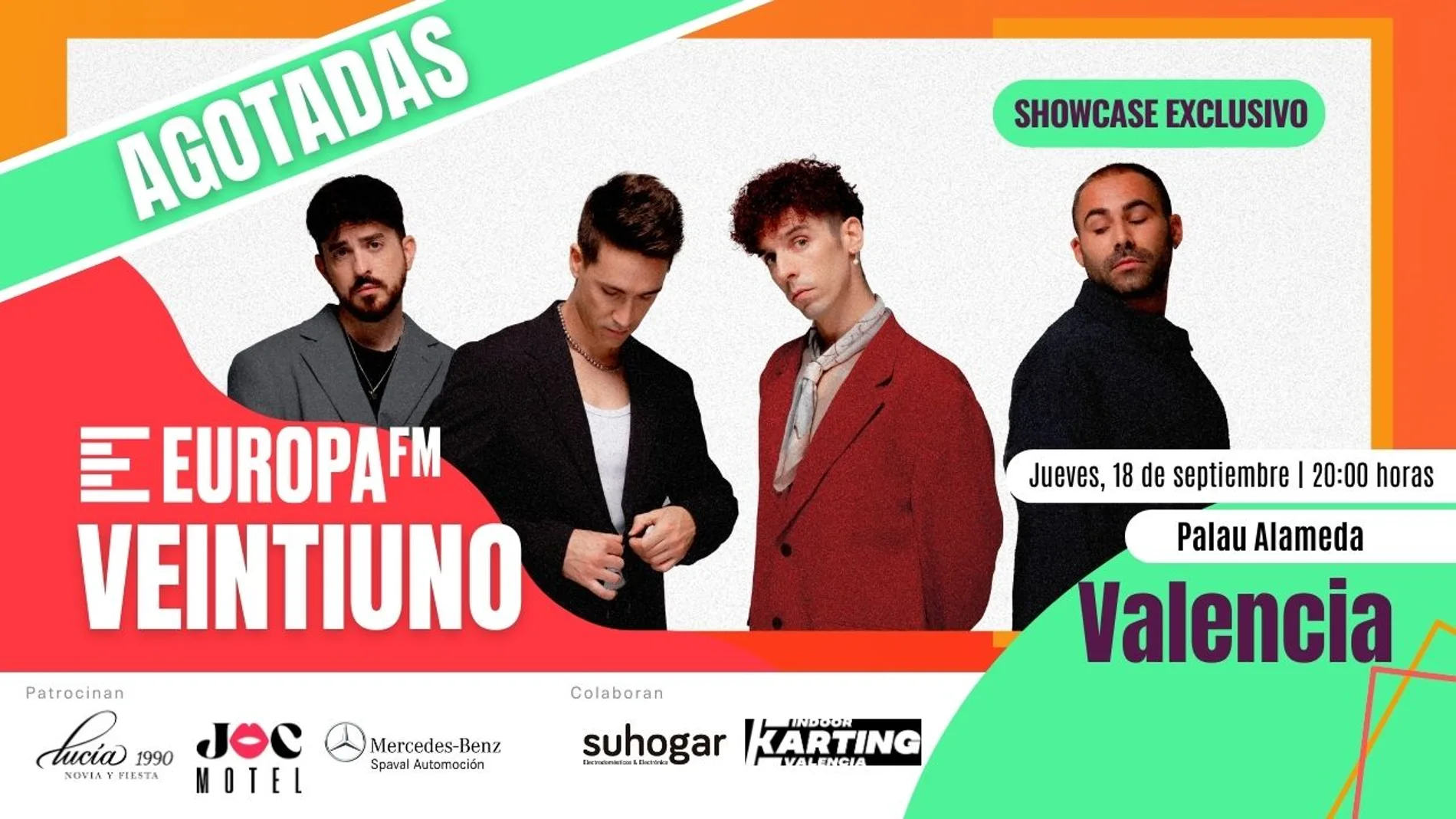 Agotadas las entradas para el showcase de Veintiuno en Valencia con Europa FM Agotadas las entradas para el showcase de Veintiuno en Valencia con Europa FM