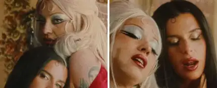 Mon Laferte y Nathy Peluso, en el videoclip de 'Tirana'. Mon Laferte y Nathy Peluso, en el videoclip de 'Tirana'.