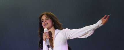 Camila Cabello, en un concierto en 2025. Camila Cabello, en un concierto en 2025.