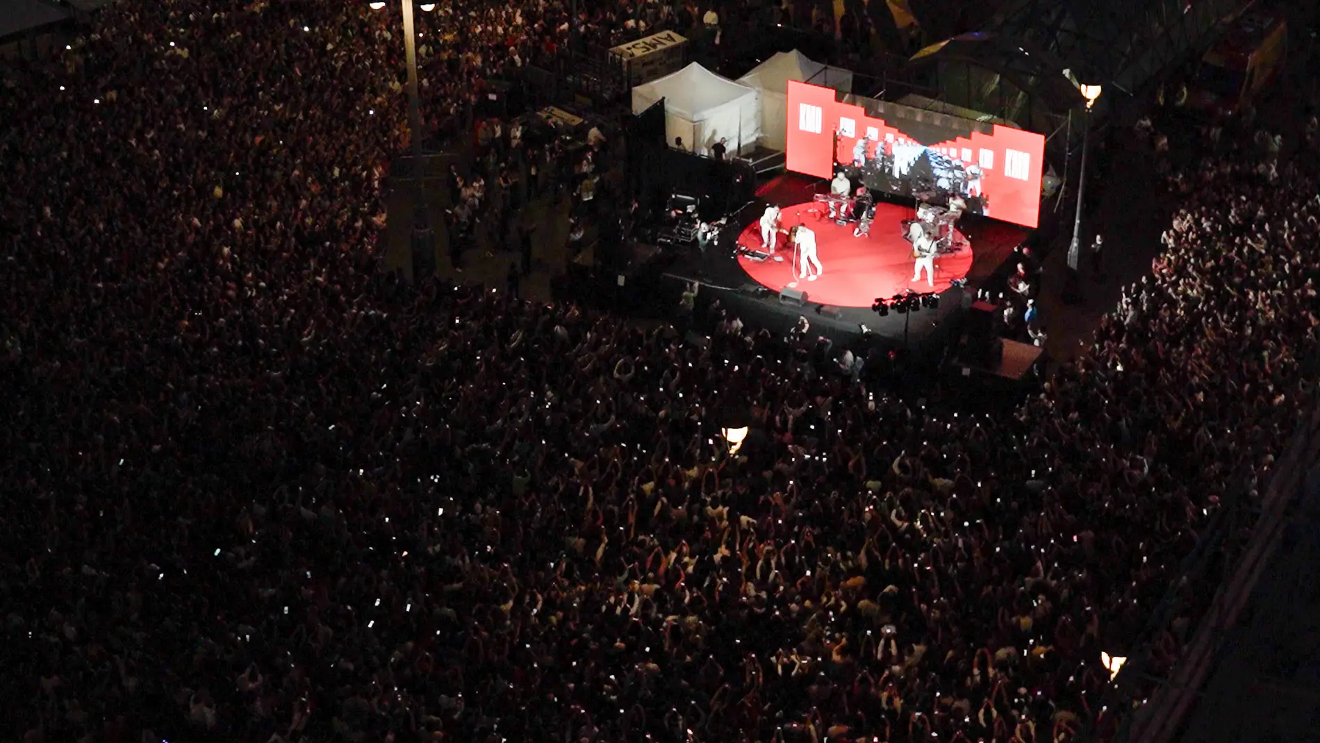 Una imagen ya de noche del concierto de Pablo Alborán. Una imagen ya de noche del concierto de Pablo Alborán.