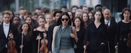 Rosalía, en el videoclip de 'Berghain'  Rosalía, en el videoclip de 'Berghain'