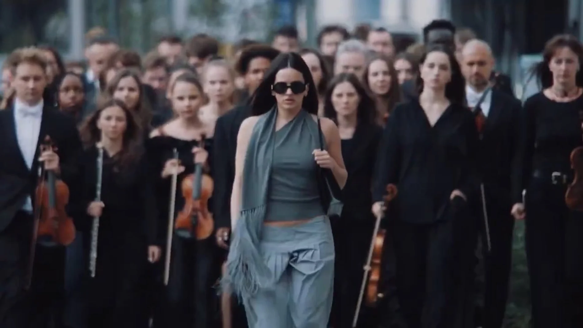 Rosalía, en el videoclip de 'Berghain'  Rosalía, en el videoclip de 'Berghain'