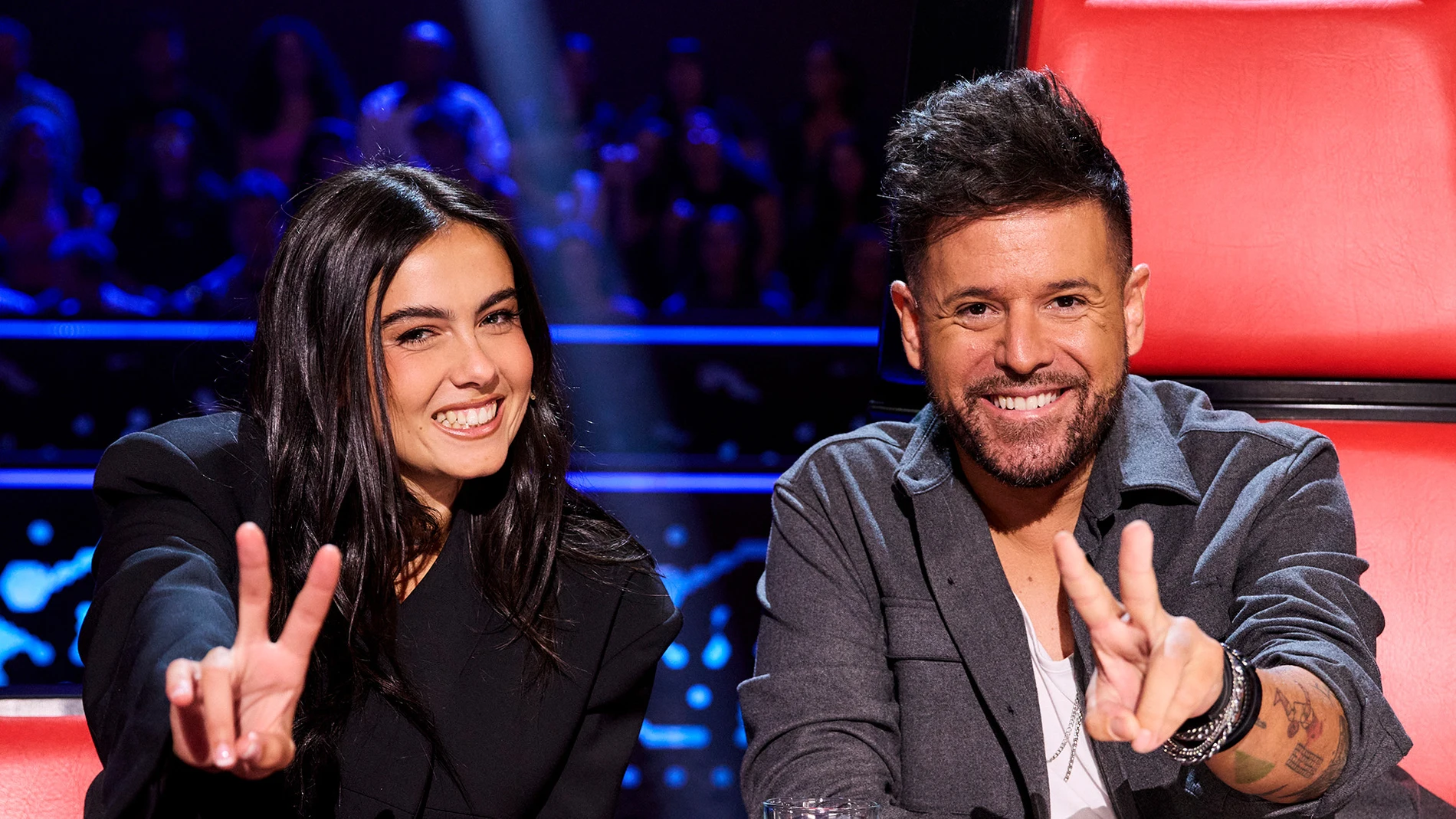 Chiara Olvier y Pablo López en La Voz 2025 Chiara Olvier y Pablo López en La Voz 2025