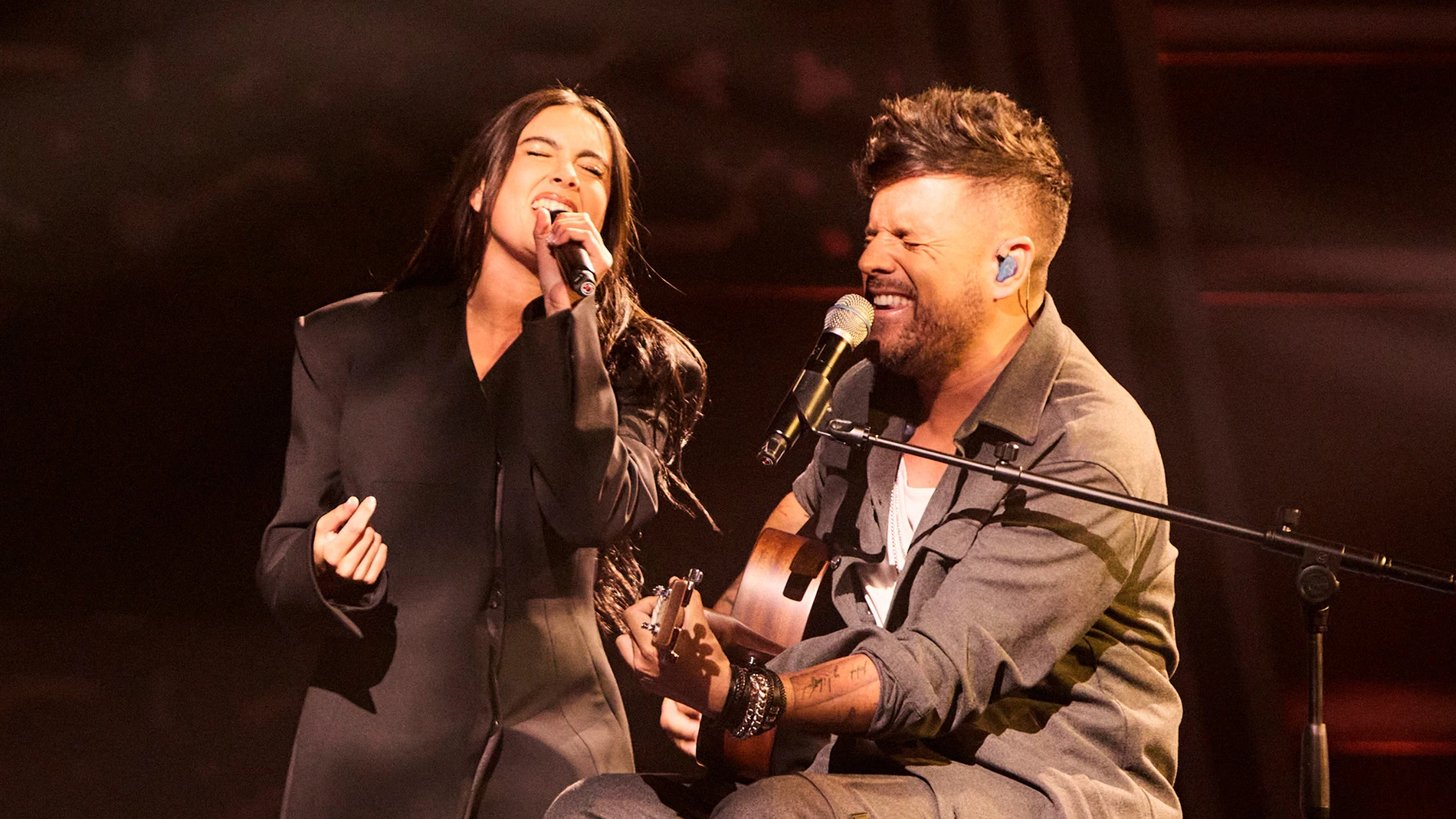 Chiara Oliver y Pablo López, en La Voz 2025 Chiara Oliver y Pablo López, en La Voz 2025