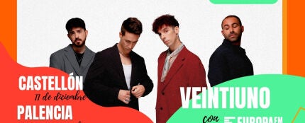 Celebra diciembre con Veintiuno en los showcases exclusivos de Europa FM 