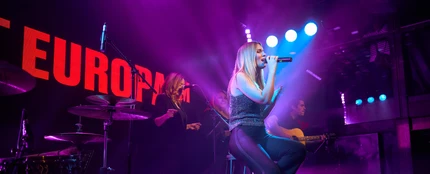 Edurne durante el 'showcase' de Salamanca realizado por Europa FM Edurne durante el 'showcase' de Salamanca realizado por Europa FM