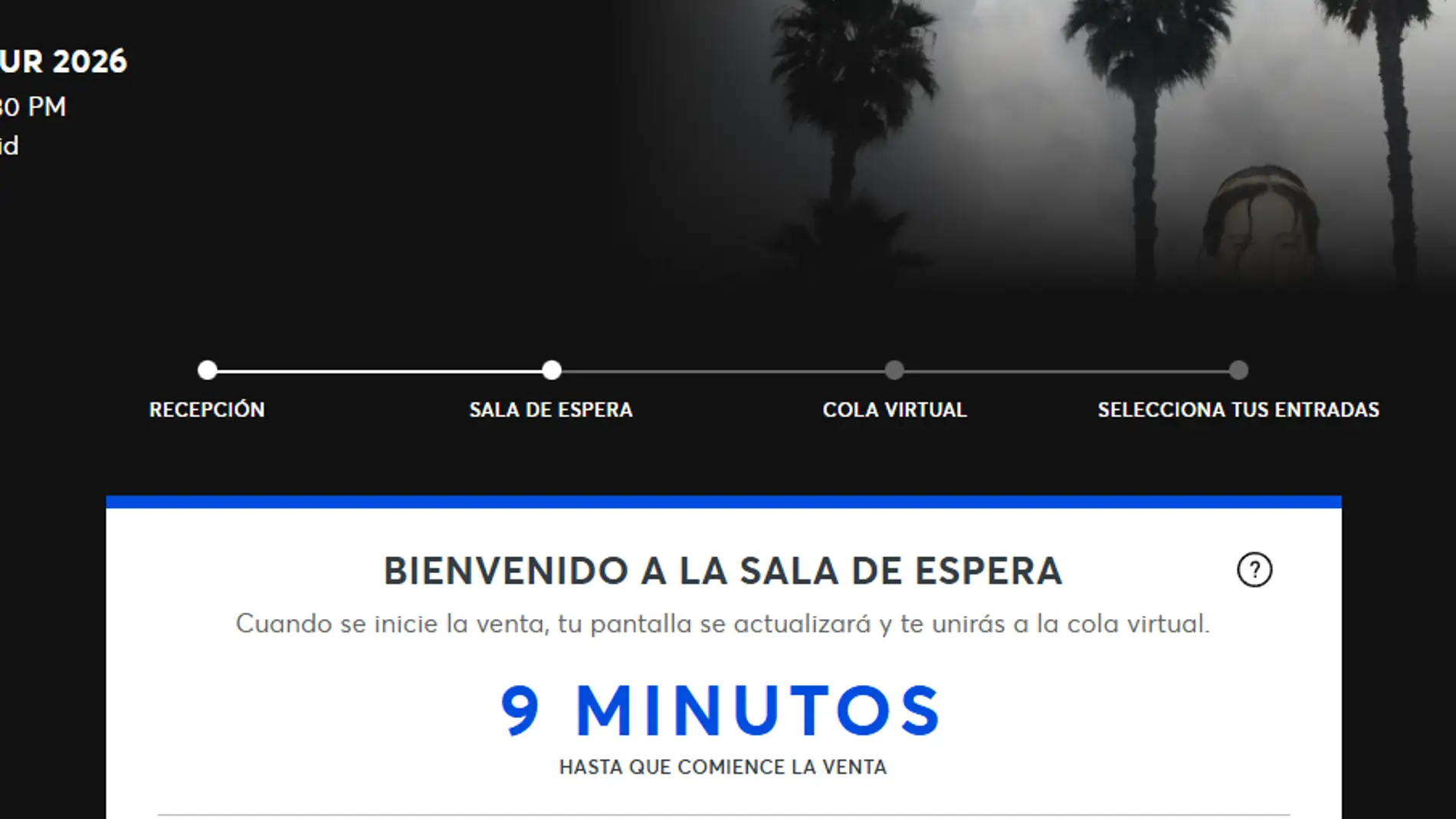 Cola virtual preventa Rosalía Cola virtual preventa Rosalía