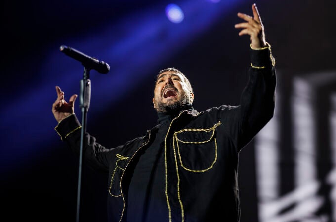 Antonio Orozco en su concierto en el Movistar Arena de Madrid