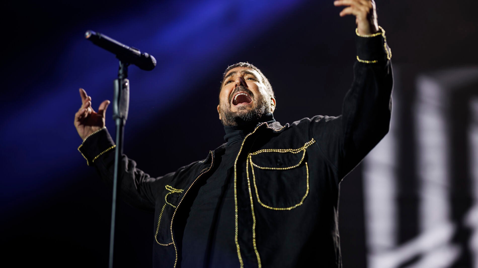 Antonio Orozco en su concierto en el Movistar Arena de Madrid
