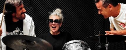 La Oreja de Van Gogh durante uno de sus ensayos