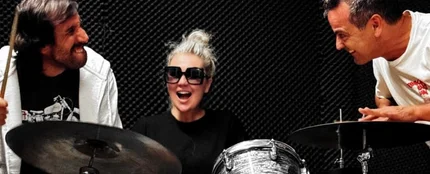 La Oreja de Van Gogh durante uno de sus ensayos La Oreja de Van Gogh durante uno de sus ensayos