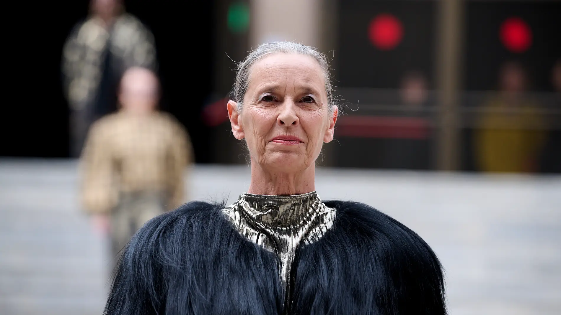 Paola Dominguín durante el desfile de una marca de moda en Madrid Paola Dominguín durante el desfile de una marca de moda en Madrid