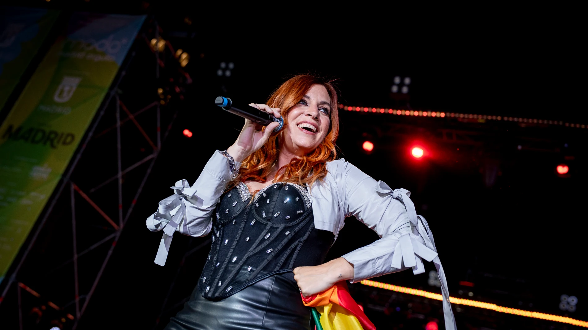 Leire Martínez durante un evento en Madrid Leire Martínez durante un evento en Madrid