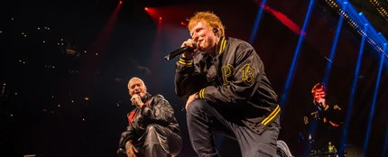 Ed Sheeran y J Balvin, en marzo de 2025 Ed Sheeran y J Balvin, en marzo de 2025