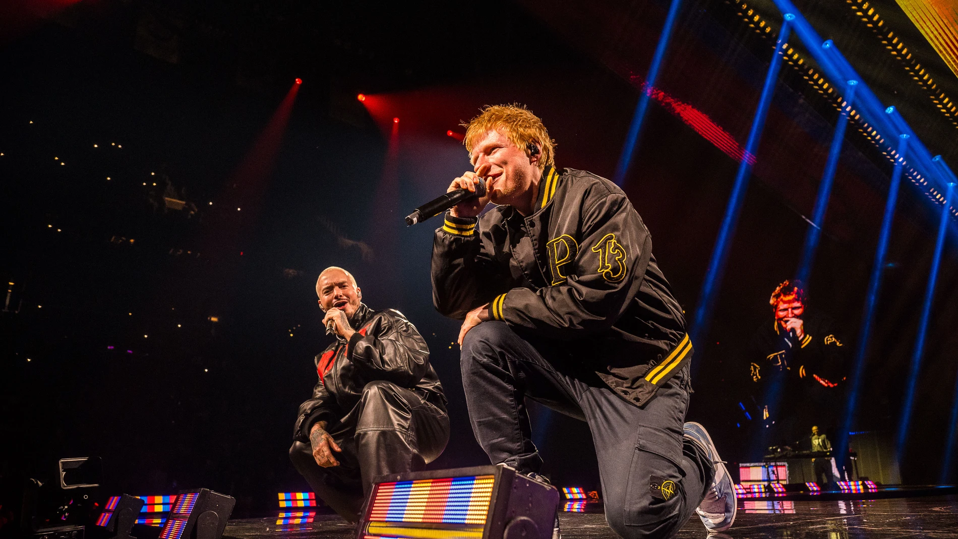 Ed Sheeran y J Balvin, en marzo de 2025 Ed Sheeran y J Balvin, en marzo de 2025