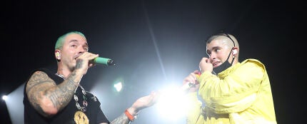 J Balvin y Bad Bunny en 2019