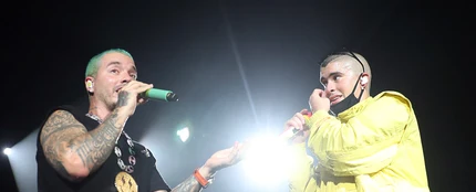 J Balvin y Bad Bunny en 2019 J Balvin y Bad Bunny en 2019