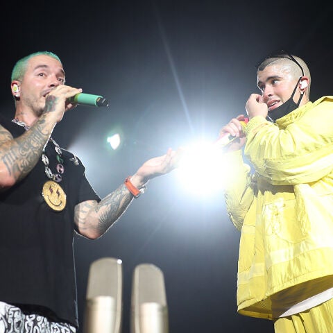 J Balvin y Bad Bunny en 2019