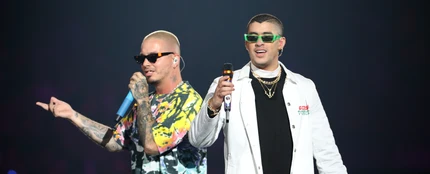 J Balvin y Bad Bunny en 2019 J Balvin y Bad Bunny en 2019