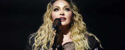 Madonna, en 2024 en Copacabana Madonna, en 2024 en Copacabana