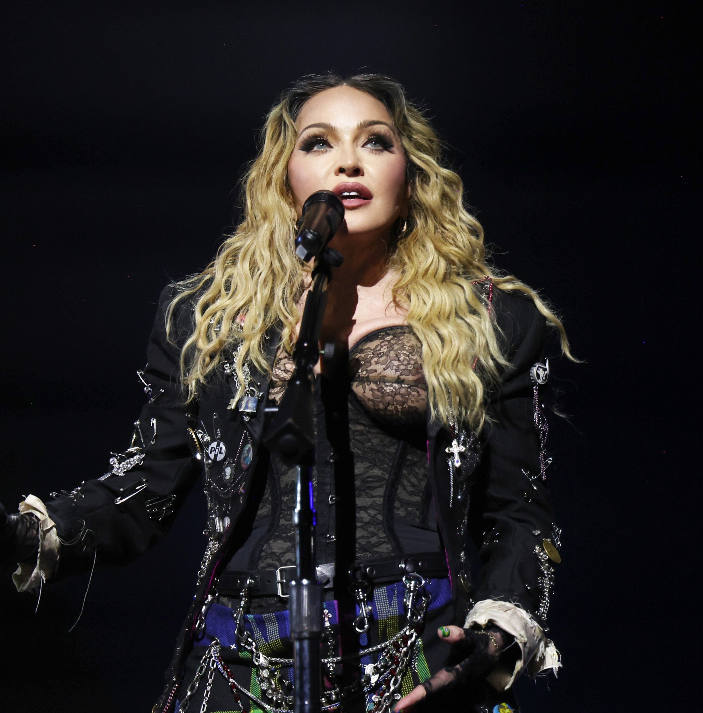 Madonna, en 2024 en Copacabana Madonna, en 2024 en Copacabana