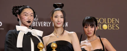 Audrey Nuna, Ejae y Rei Ami se alzan con el Globo de Oro a Mejor Canción Original por 'Golden', de 'Las geuerreras del K-Pop'. Audrey Nuna, Ejae y Rei Ami se alzan con el Globo de Oro a Mejor Canción Original por 'Golden', de 'Las geuerreras del K-Pop'.