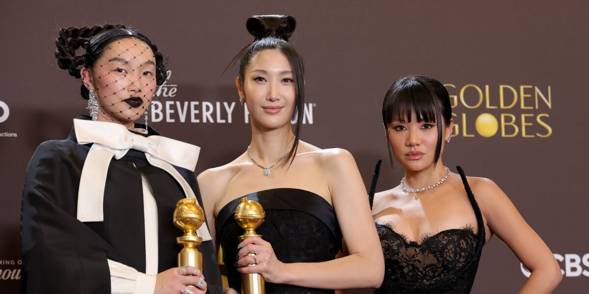 Audrey Nuna, Ejae y Rei Ami se alzan con el Globo de Oro a Mejor Canci&oacute;n Original por 'Golden', de 'Las geuerreras del K-Pop'.