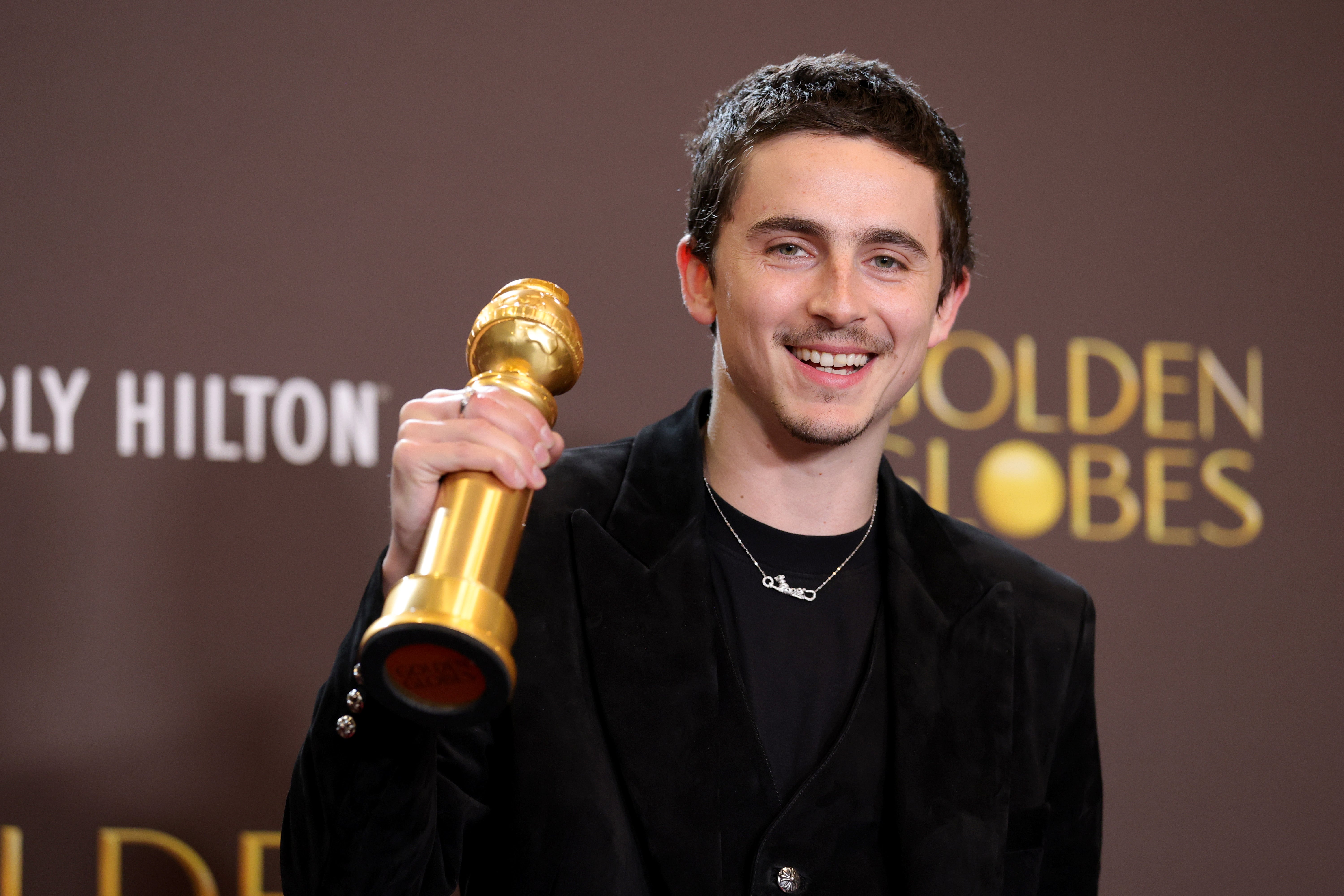 Timothée Chalamet en los Globos de Oro 2026 Timothée Chalamet en los Globos de Oro 2026