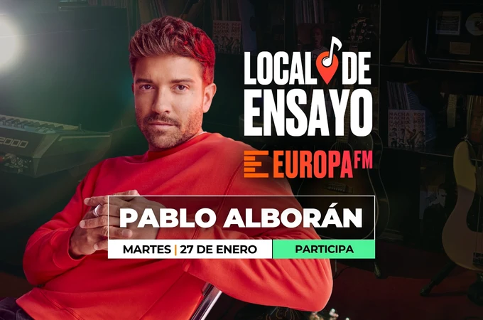 Consigue una invitación doble para ver a Pablo Alborán en el Local de Ensayo Europa FM Consigue una invitación doble para ver a Pablo Alborán en el Local de Ensayo Europa FM