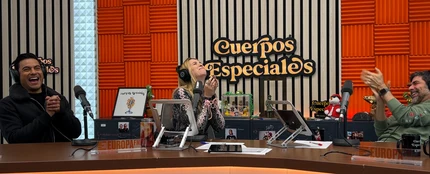 Carlos Rivera, con Eva Soriano y Nacho García en Cuerpos especiales. Carlos Rivera, con Eva Soriano y Nacho García en Cuerpos especiales.