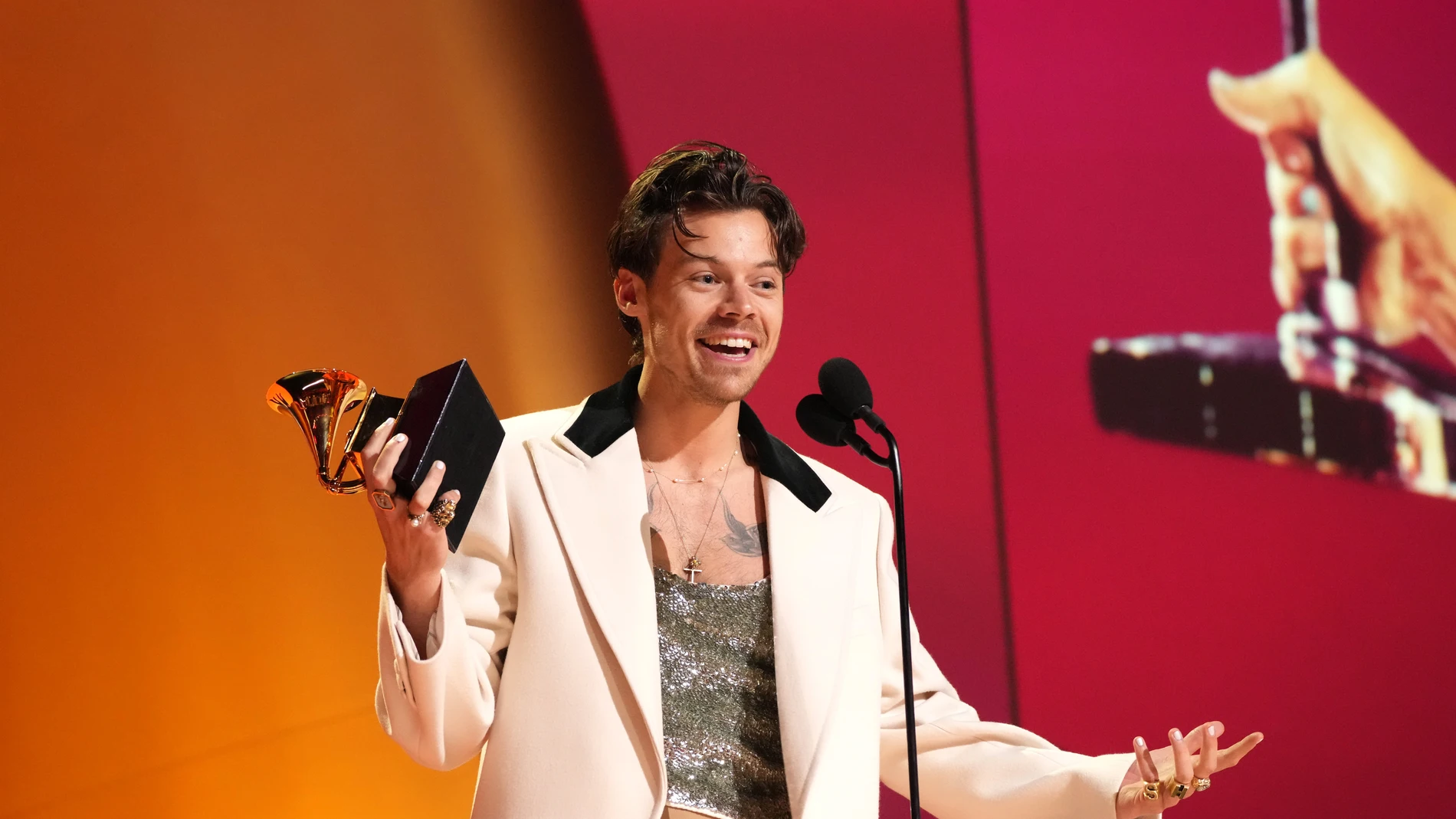 Harry Styles durante los Premios Grammy 2023 Harry Styles durante los Premios Grammy 2023