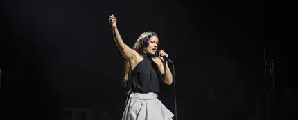 Rosalía actuando en el evento benéfico 'Act X Palestine' Rosalía actuando en el evento benéfico 'Act X Palestine'